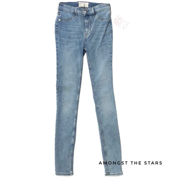 Free People Long & Lean Light Wash Denim Jeans - Picture 5 of 7